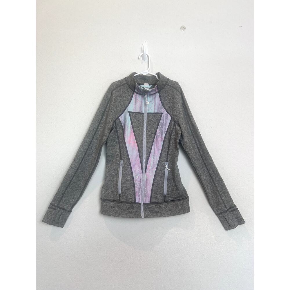 Ivivva by Lululemon Full Zip Jacket In Heathered Gray Size 14